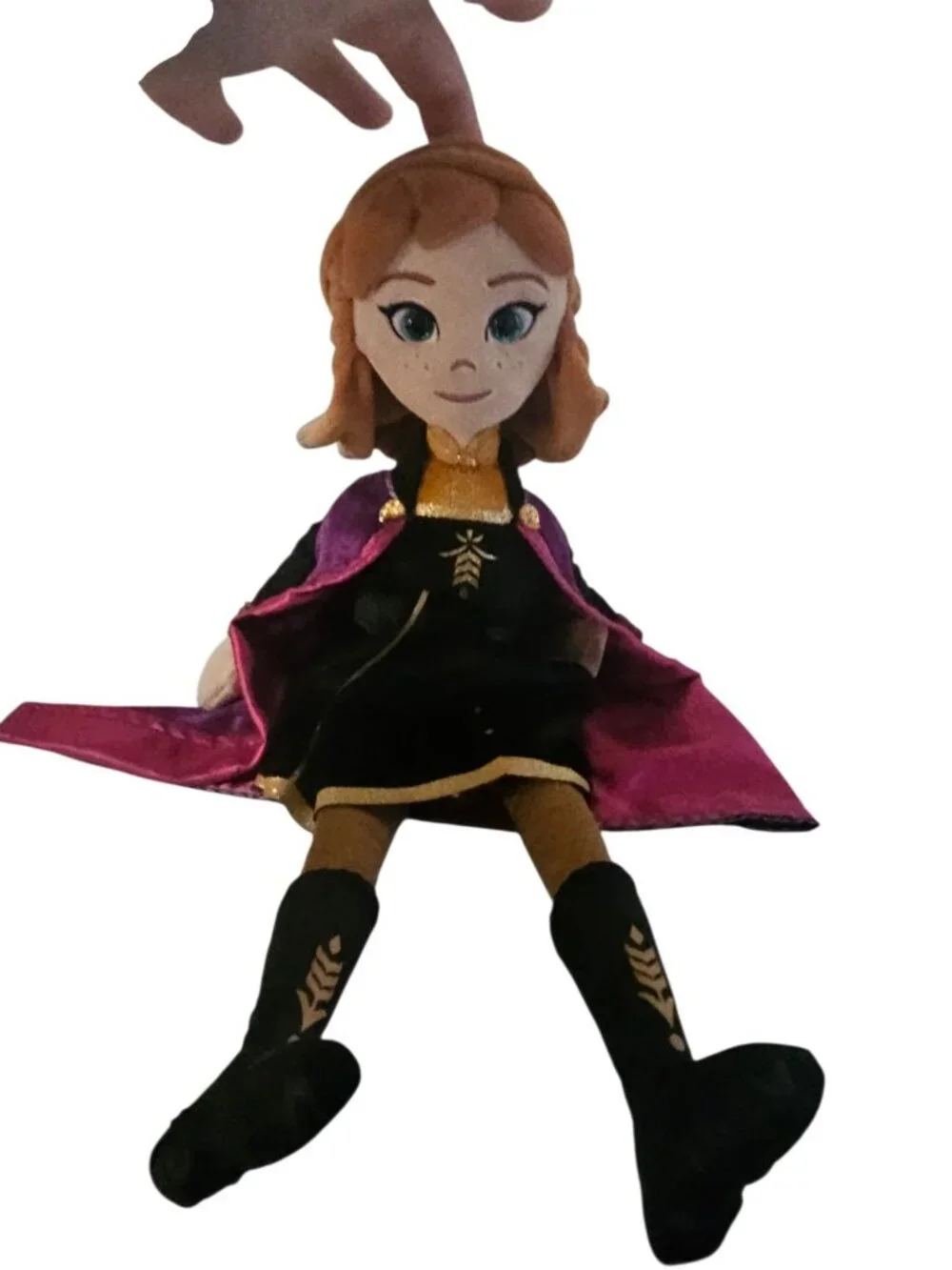 TY Sparkle Frozen Anna Doll Princess Disney Black Dress 16